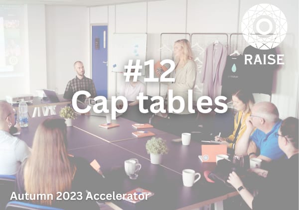 #12 Cap tables